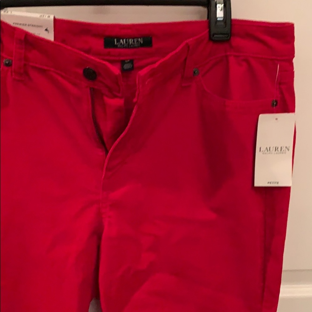 Ralph Lauren NWT size 12 petite, red.